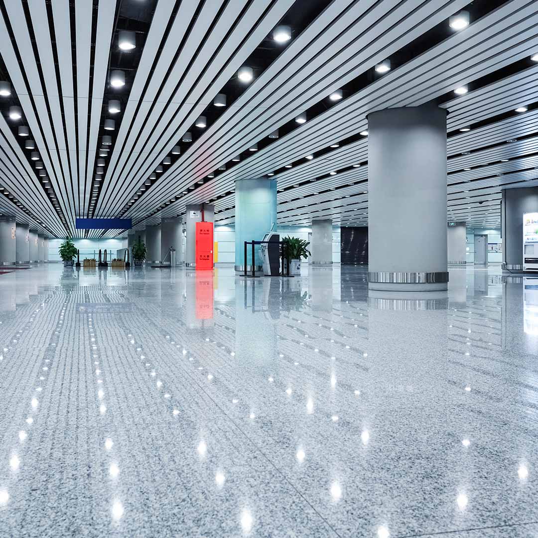 Subway station ground construction